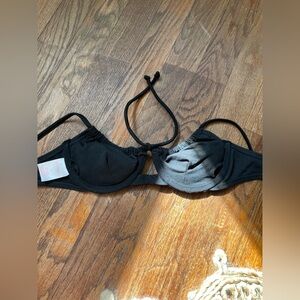 Black Xhilaration Women's Bathing Suit Top